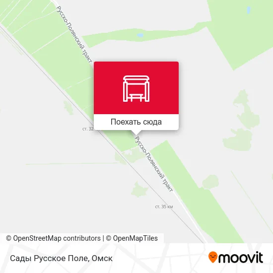 Карта Сады Русское Поле