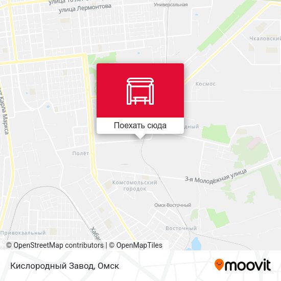 Карта Кислородный Завод