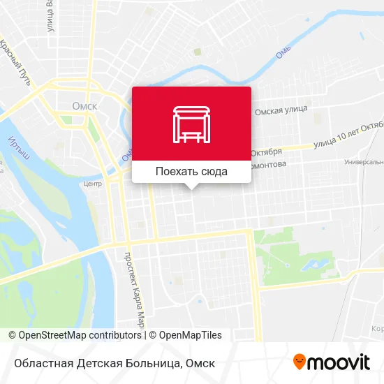 Карта Областная Детская Больница
