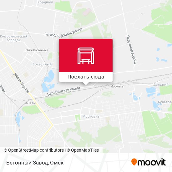 Карта Бетонный Завод