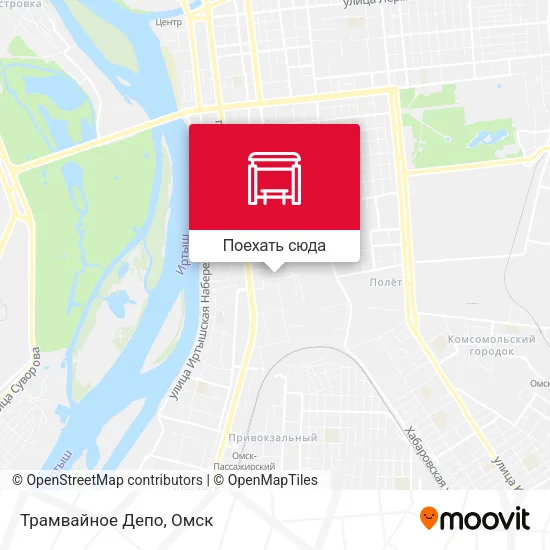 Карта Трамвайное Депо