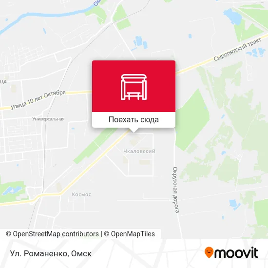 Карта Ул. Романенко