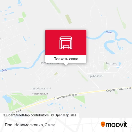 Карта Пос. Новомосковка