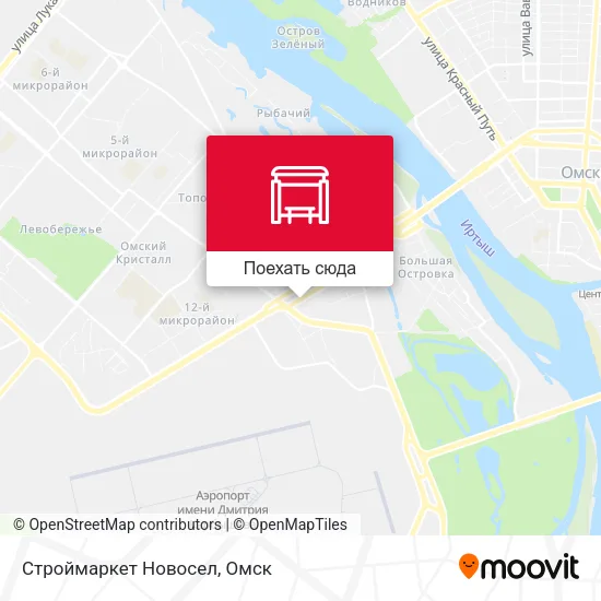 Карта Строймаркет Новосел