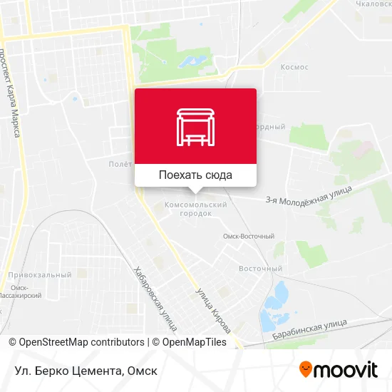 Карта Ул. Берко Цемента