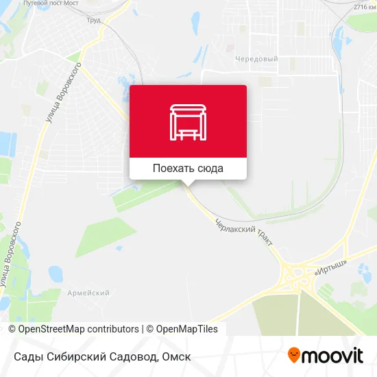 Карта Сады Сибирский Садовод