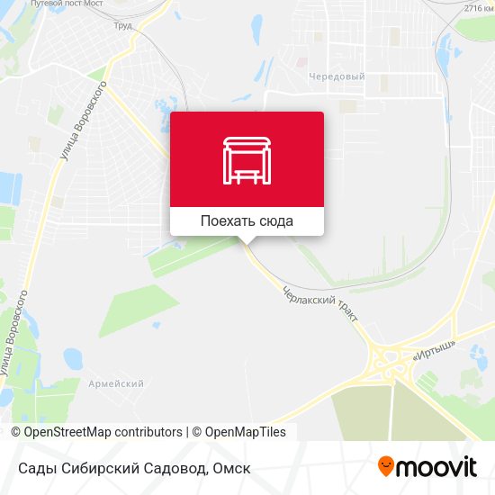Карта Сады Сибирский Садовод