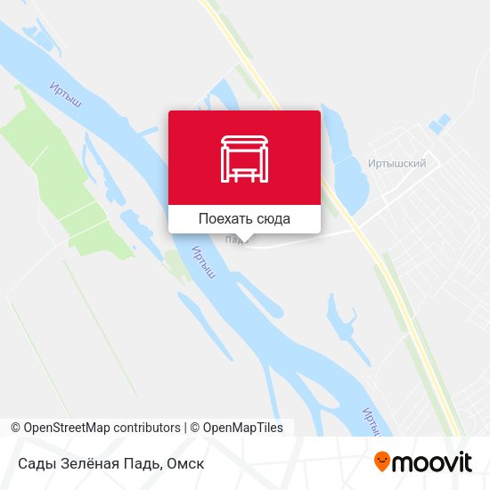 Карта Сады Зелёная Падь