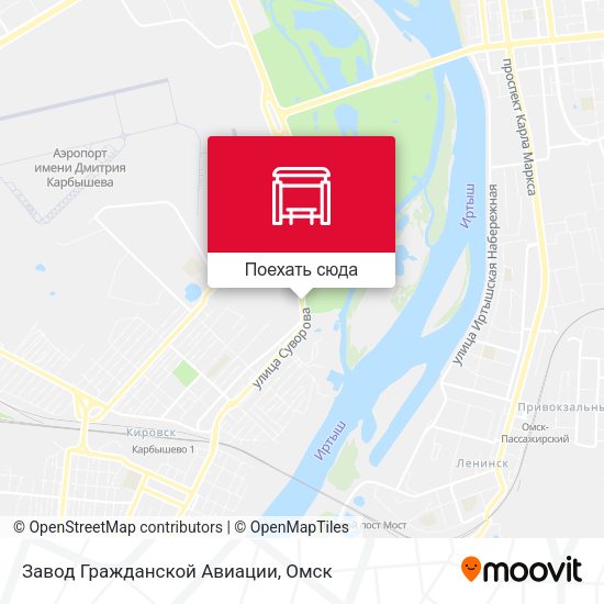 Карта Завод Гражданской Авиации
