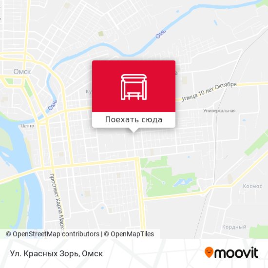 Карта Ул. Красных Зорь