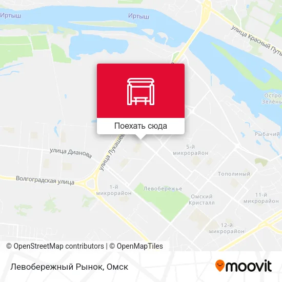 Карта Левобережный Рынок