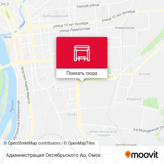 Карта Администрация Октябрьского Ао