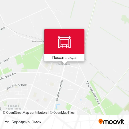 Карта Ул. Бородина