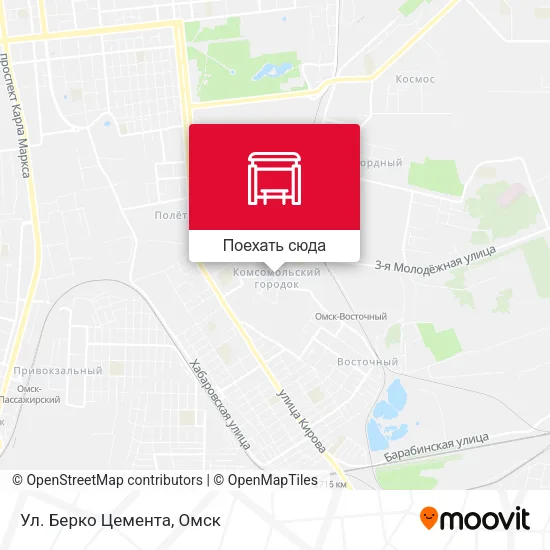 Карта Ул. Берко Цемента