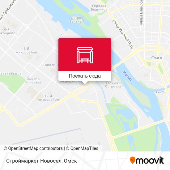 Карта Строймаркет Новосел