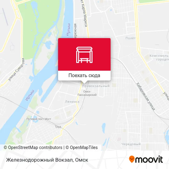 Карта Железнодорожный Вокзал