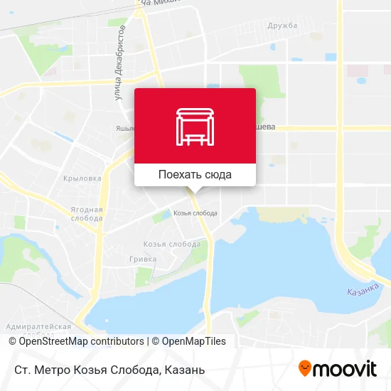 Карта Ст. Метро Козья Слобода