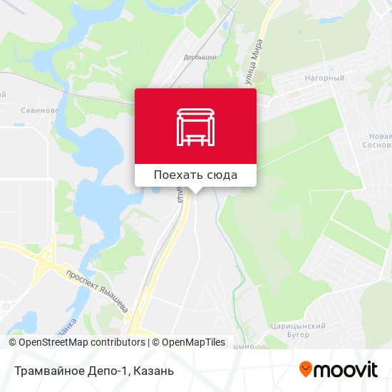 Карта Трамвайное Депо-1