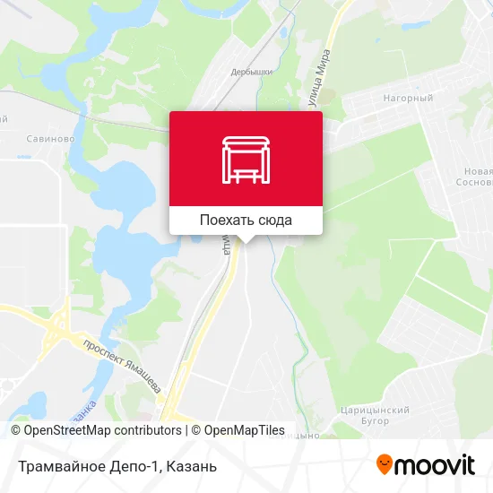 Карта Трамвайное Депо-1