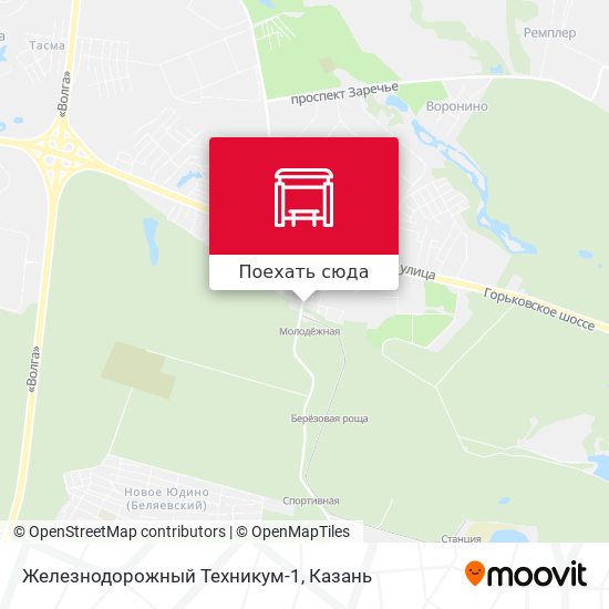 Карта Железнодорожный Техникум-1
