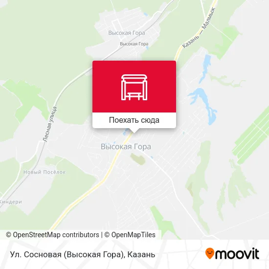 Карта Ул. Сосновая (Высокая Гора)