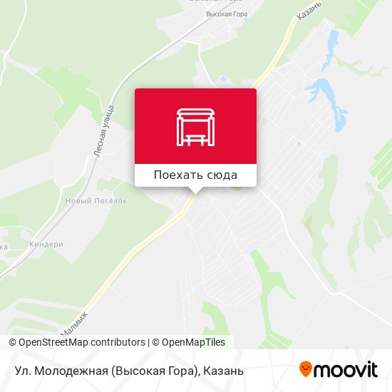 Карта Ул. Молодежная (Высокая Гора)