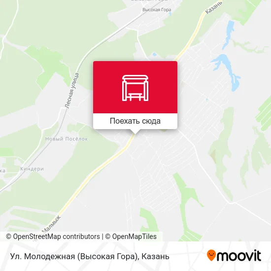 Карта Ул. Молодежная (Высокая Гора)