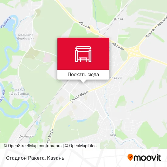 Карта Стадион Ракета