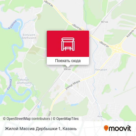 Карта Жилой Массив Дербышки-1