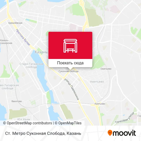 Карта Ст. Метро Суконная Слобода