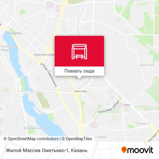 Карта Жилой Массив Ометьево-1