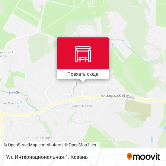 Карта Ул. Интернациональная-1