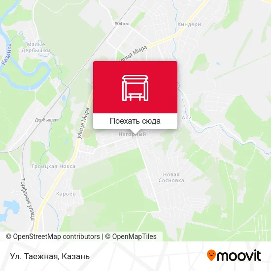 Карта Ул. Таежная