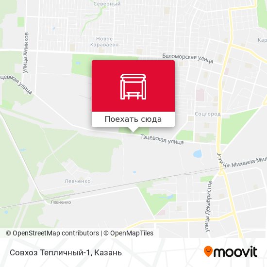 Карта Совхоз Тепличный-1