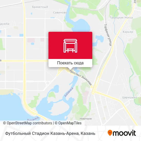 Карта Футбольный Стадион Казань-Арена