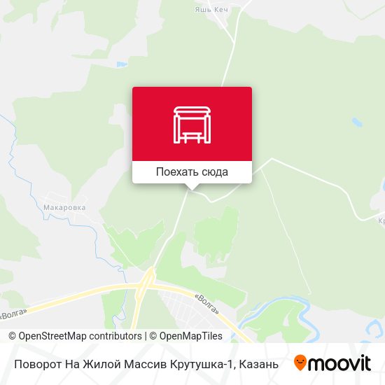 Карта Поворот На Жилой Массив Крутушка-1