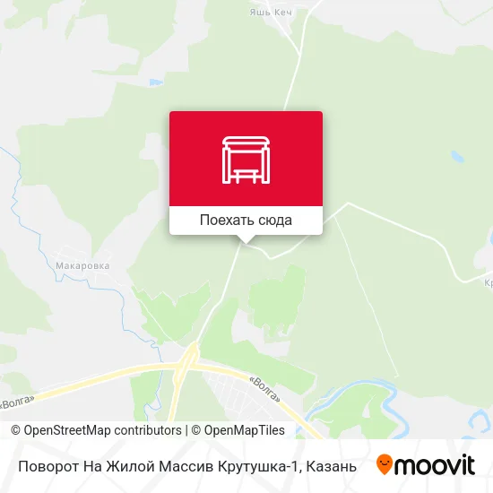 Карта Поворот На Жилой Массив Крутушка-1