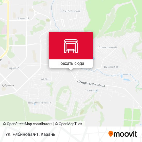 Карта Ул. Рябиновая-1