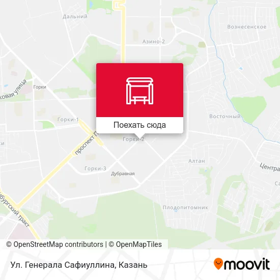 Карта Ул. Генерала Сафиуллина