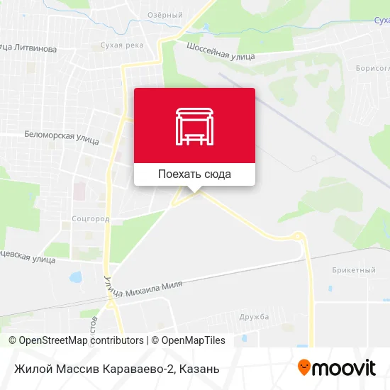 Карта Жилой Массив Караваево-2