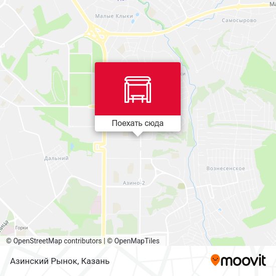 Карта Азинский Рынок