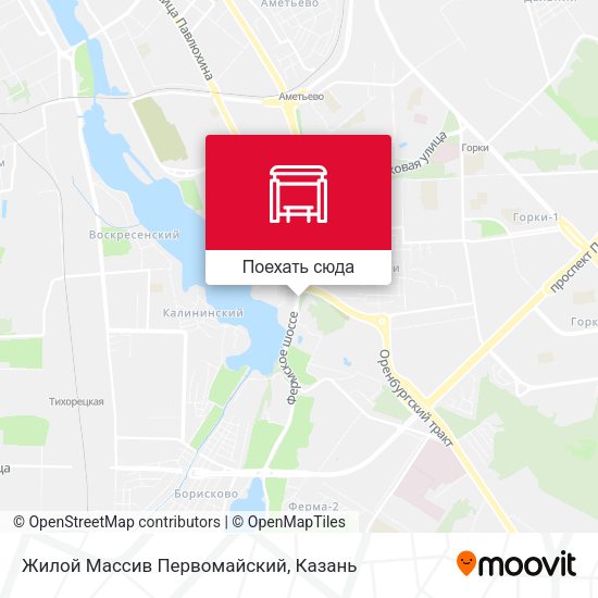 Карта Жилой Массив Первомайский
