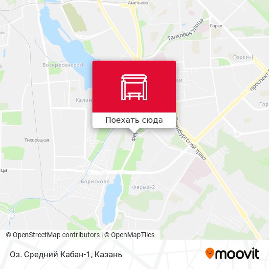 Карта Оз. Средний Кабан-1