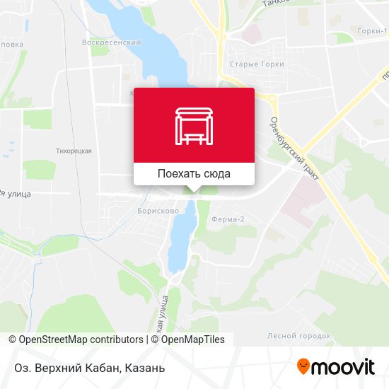 Карта Оз. Верхний Кабан