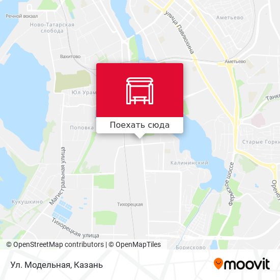 Карта Ул. Модельная