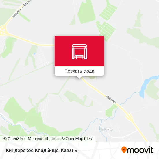 Карта Киндерское Кладбище