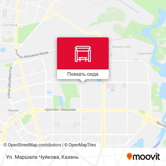 Карта Ул. Маршала Чуйкова