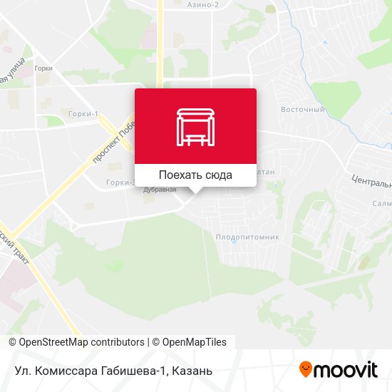 Карта Ул. Комиссара Габишева-1