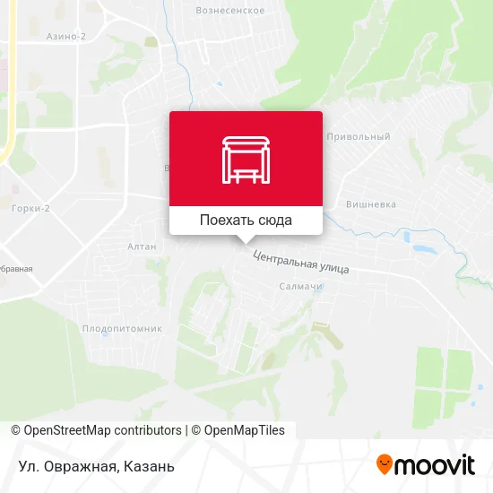 Карта Ул. Овражная