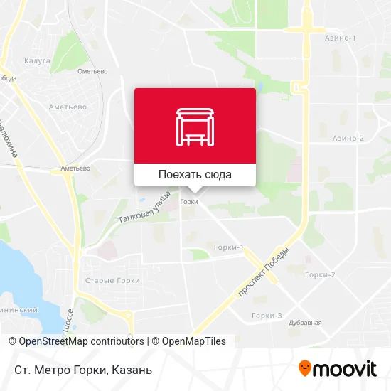 Карта Ст. Метро Горки